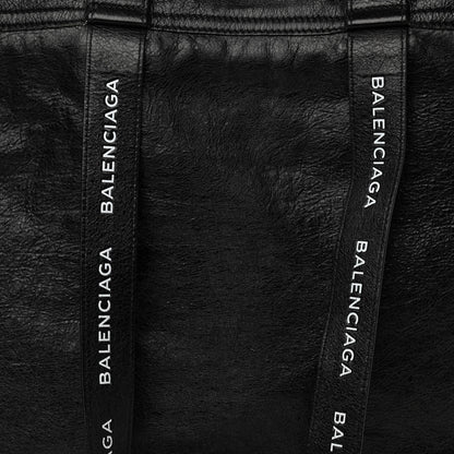 Balenciaga Agneau Logo Printed Carry Tote S Black 8 of 11