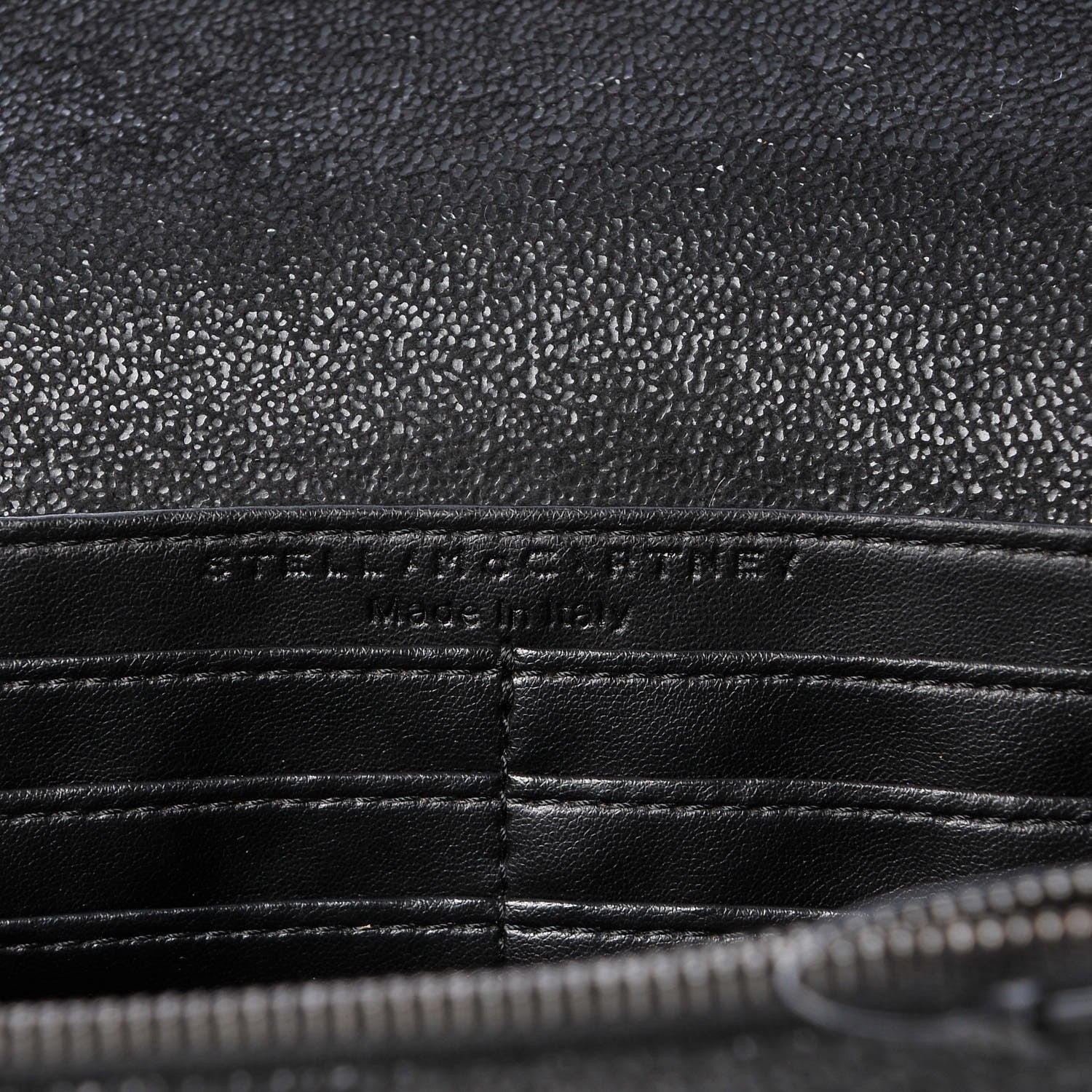 Stella McCartney Shaggy Deer Falabella Crossbody Clutch Black 6 of 7