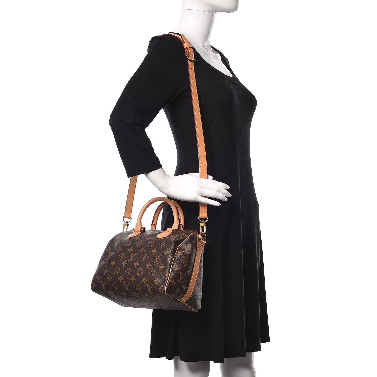 Louis Vuitton Monogram Speedy Bandouliere 25 2 of 9