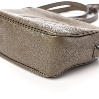 Gucci Metallic Pebbled Calfskin Small Soho Disco Bag Sasso 7 of 10