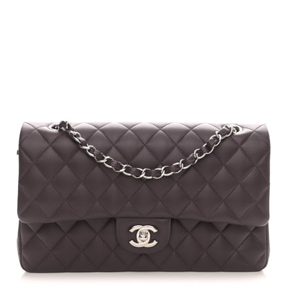 Chanel Lambskin Quilted Medium Double Flap Purple 1 of 10