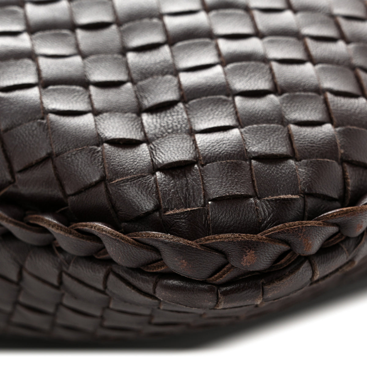 Nappa Intrecciato Large Veneta Hobo Ebano