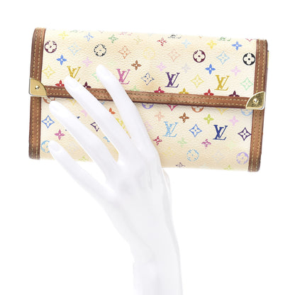 Louis Vuitton Monogram Multicolor Porte Tresor International Wallet White 2 of 11