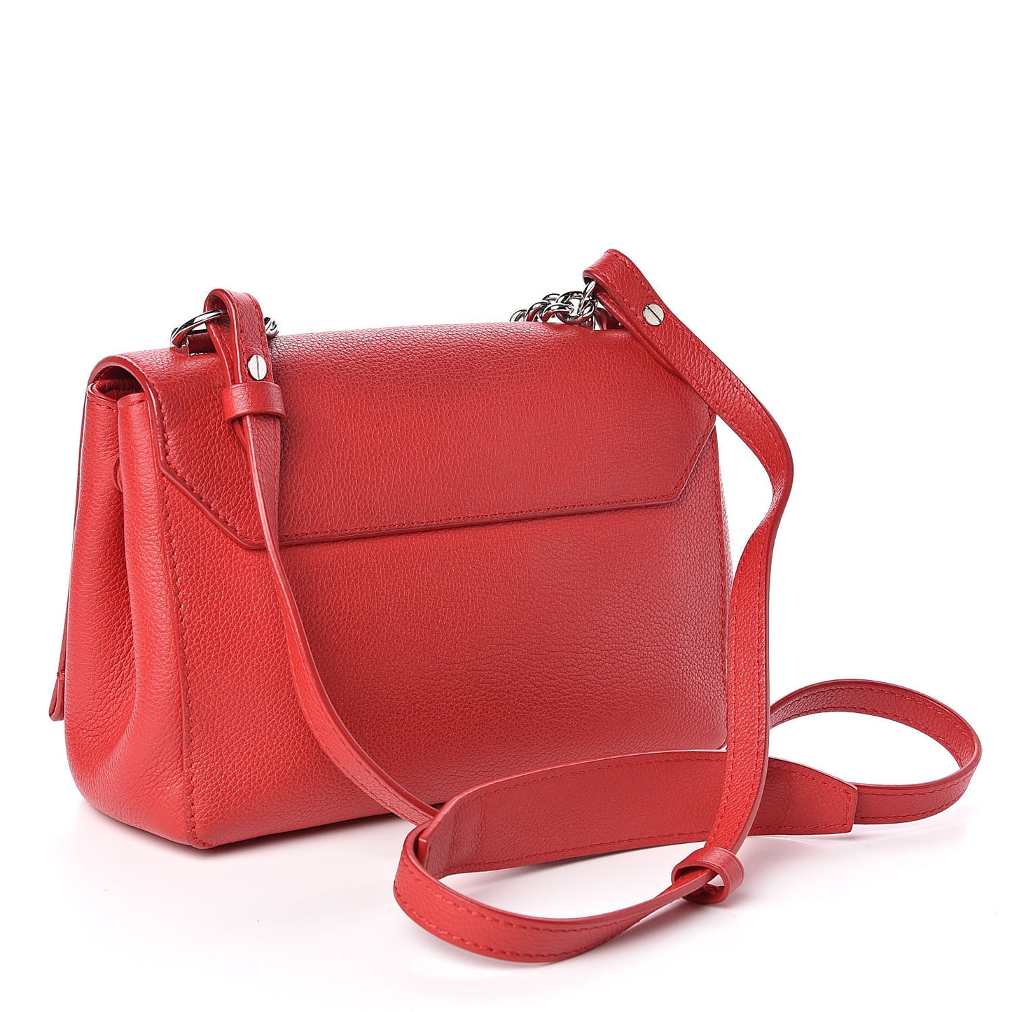 Calfskin Lockme II Chain Bag BB Rubis