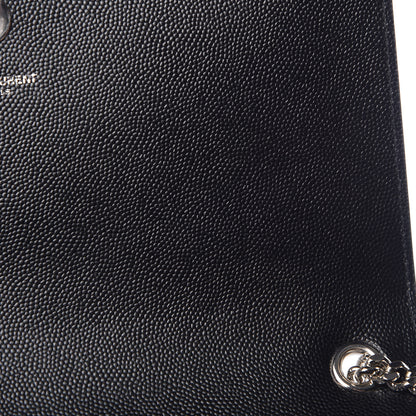 Saint Laurent Grain De Poudre Medium Classic Monogram Kate Satchel Black 9 of 12