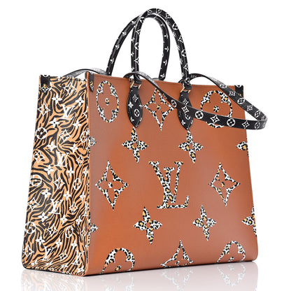 Louis Vuitton Monogram Giant Jungle Onthego GM Black 3 of 10