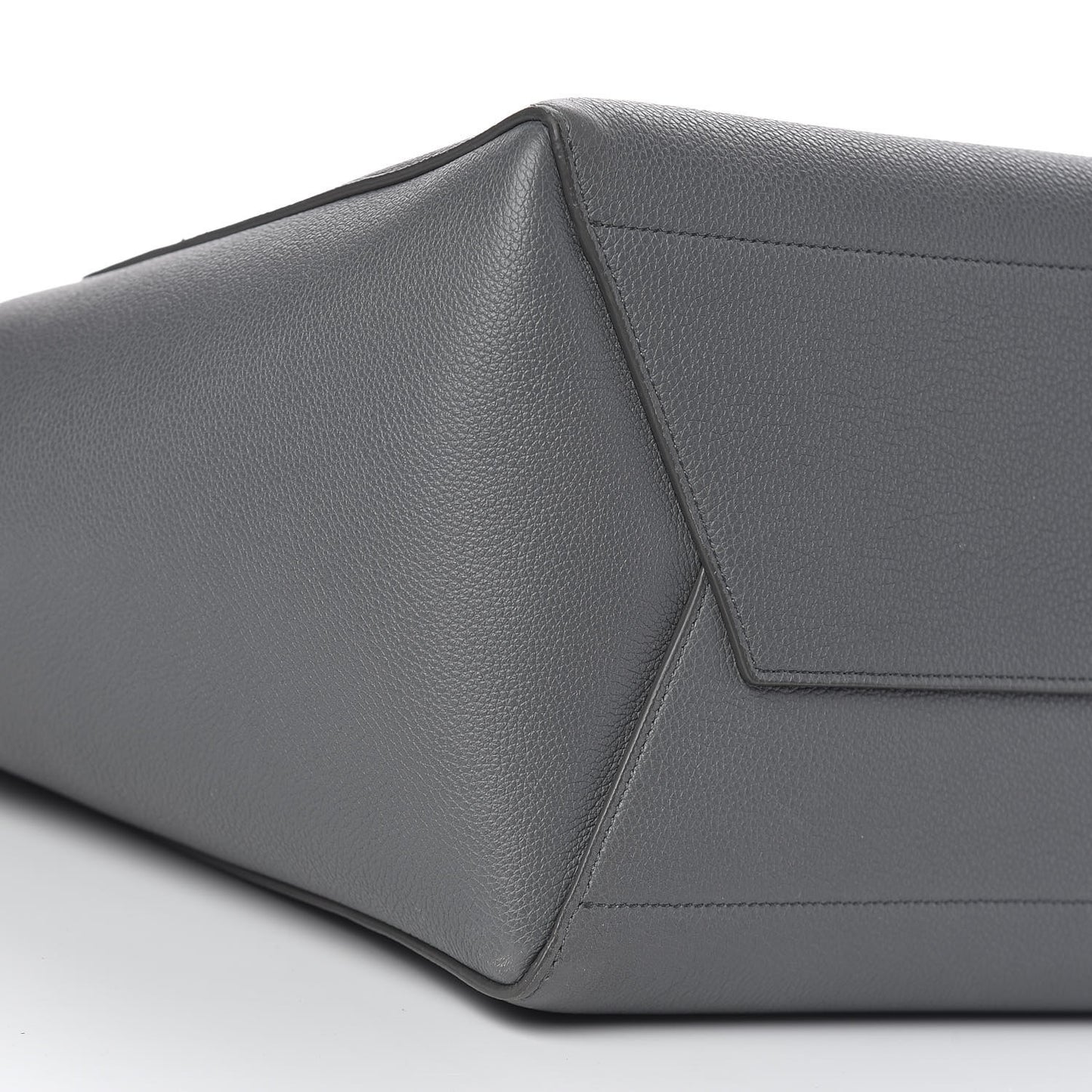 Soft Grained Calfskin Sangle Bucket Bag Kohl