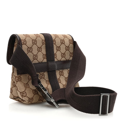 Gucci Monogram Waist Pouch Bag Dark Brown 3 of 11