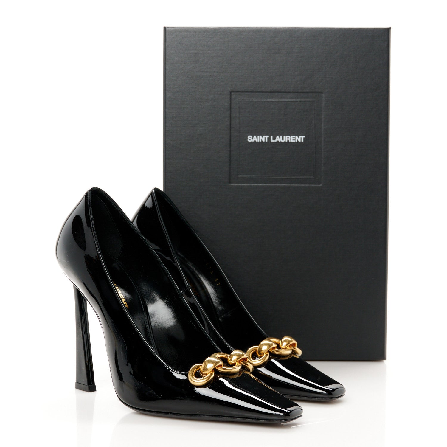 Saint Laurent Patent Silvana 110mm Pumps 37 Black 10 of 10