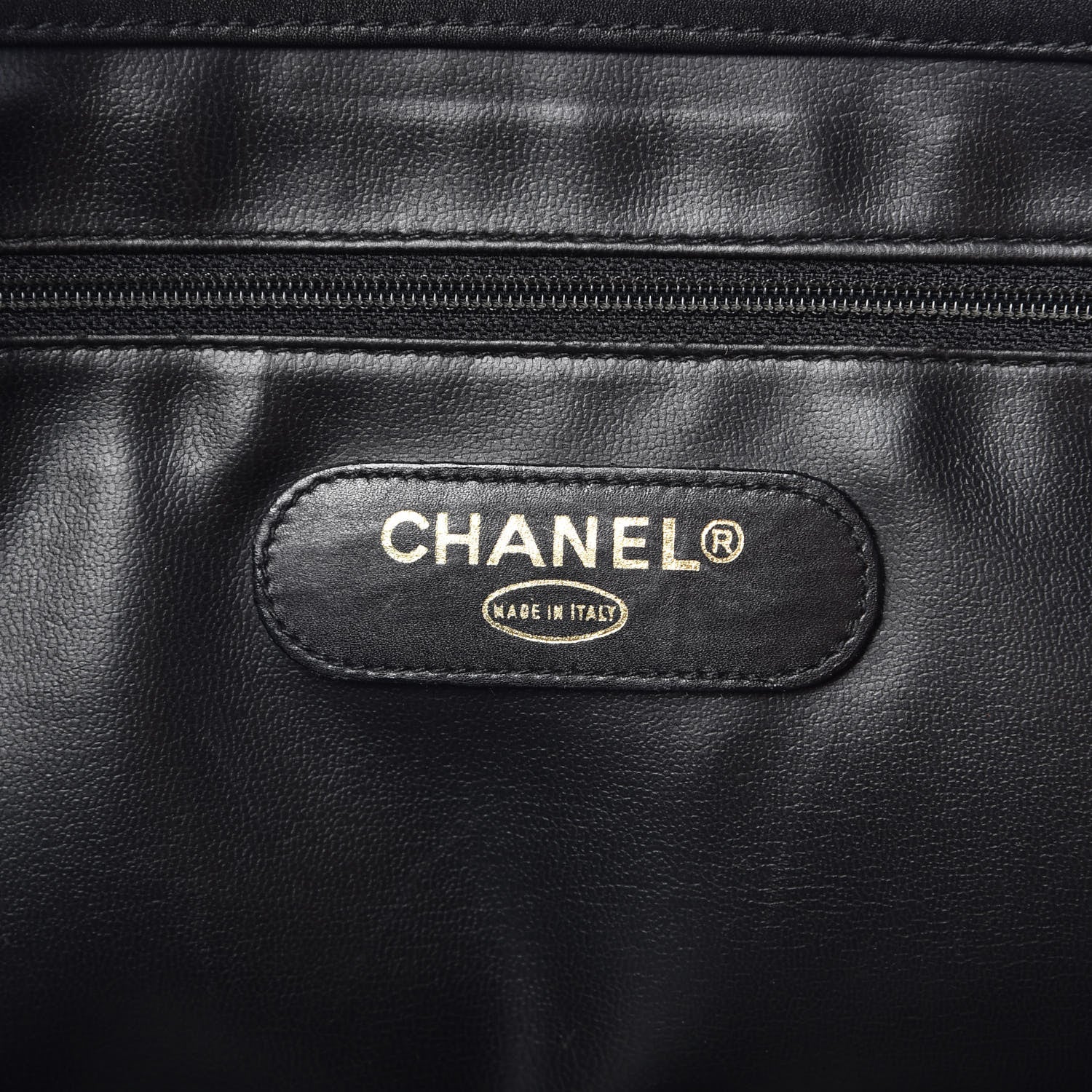 Chanel Calfskin Stitched XL Weekender Black 6 of 20