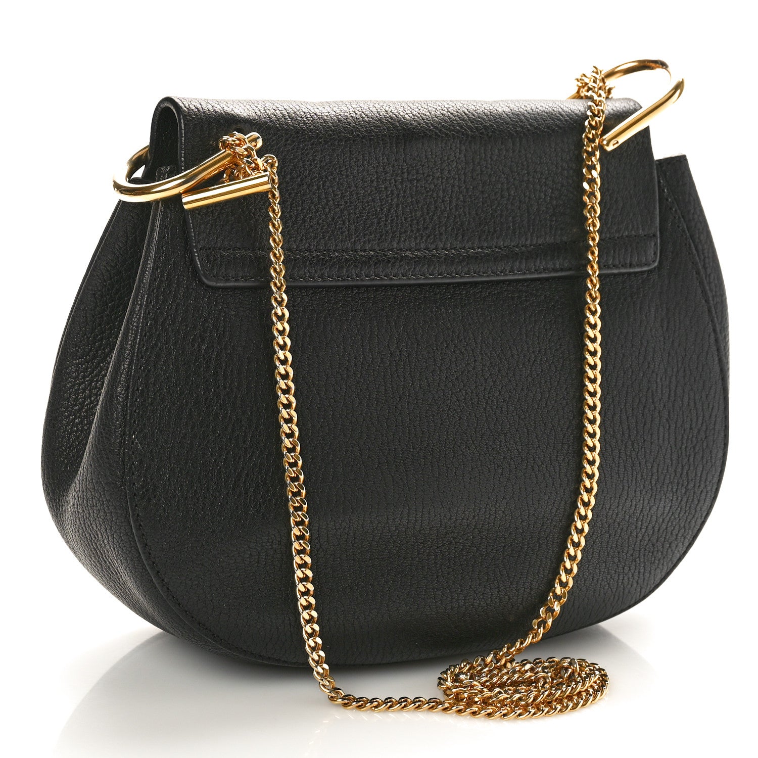 Chloe Grained Lambskin Drew Shoulder Bag Black 3 of 9