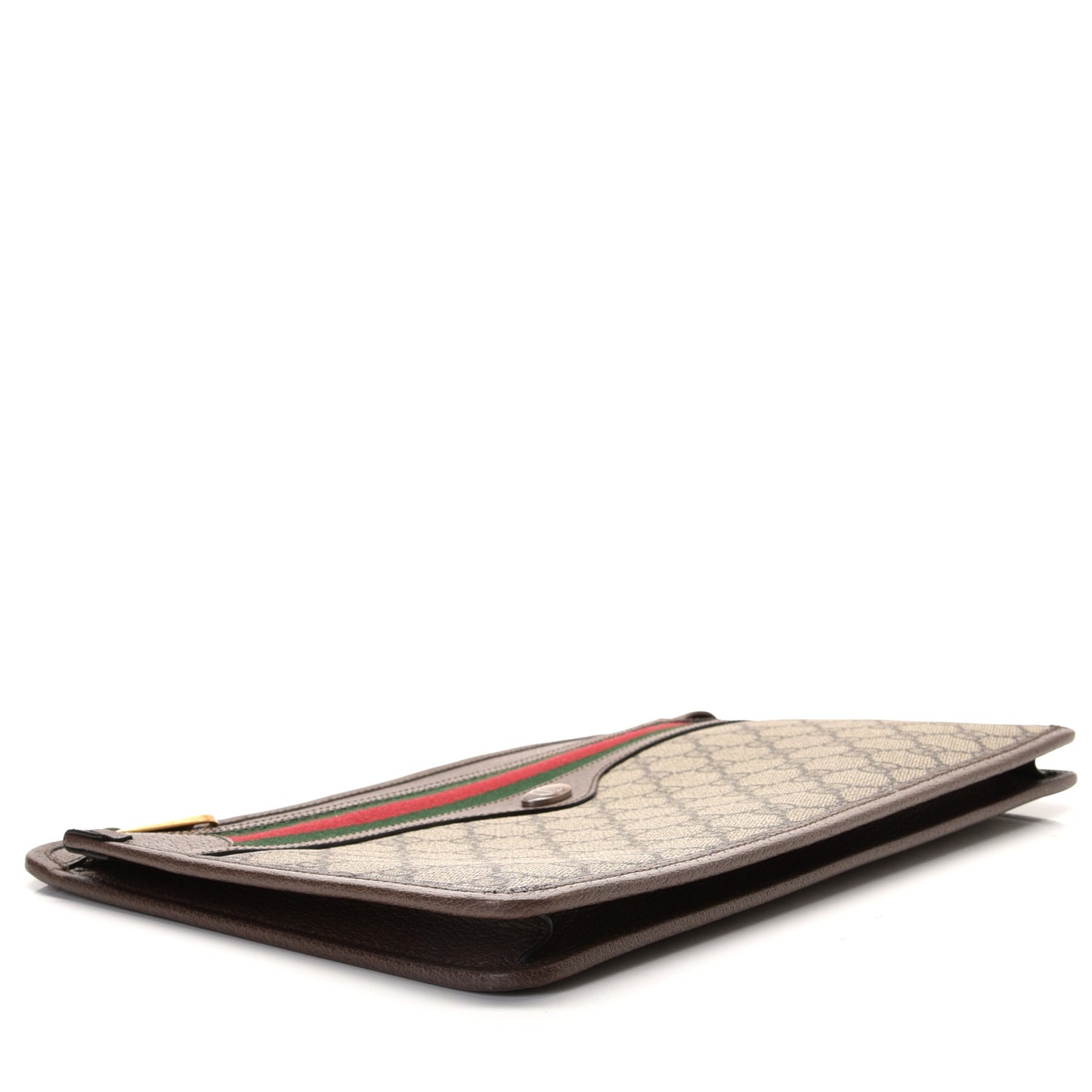 GG Supreme Monogram Web Small Ophidia Documents Holder Beige New Acero