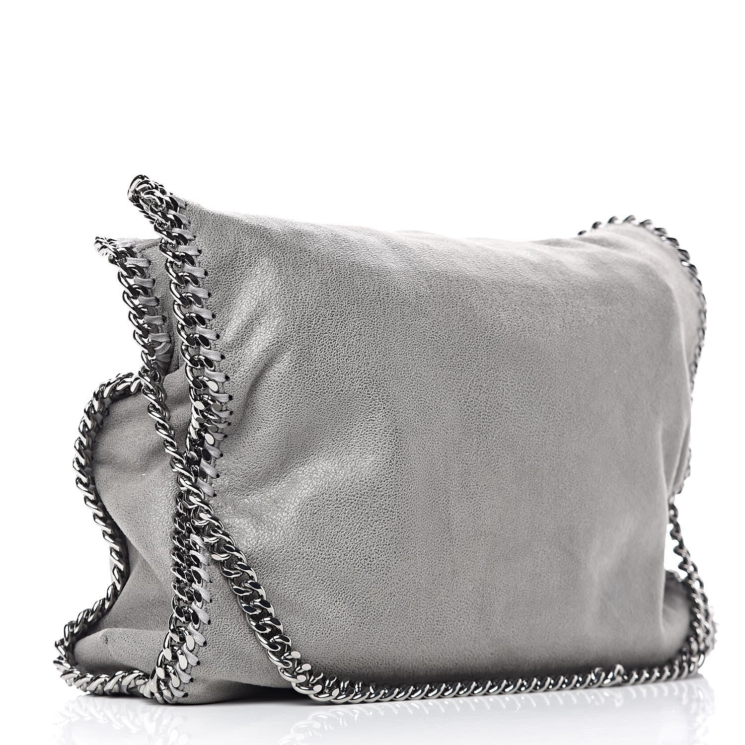 Stella McCartney Shaggy Deer Falabella Fold Over Tote Grey 3 of 10