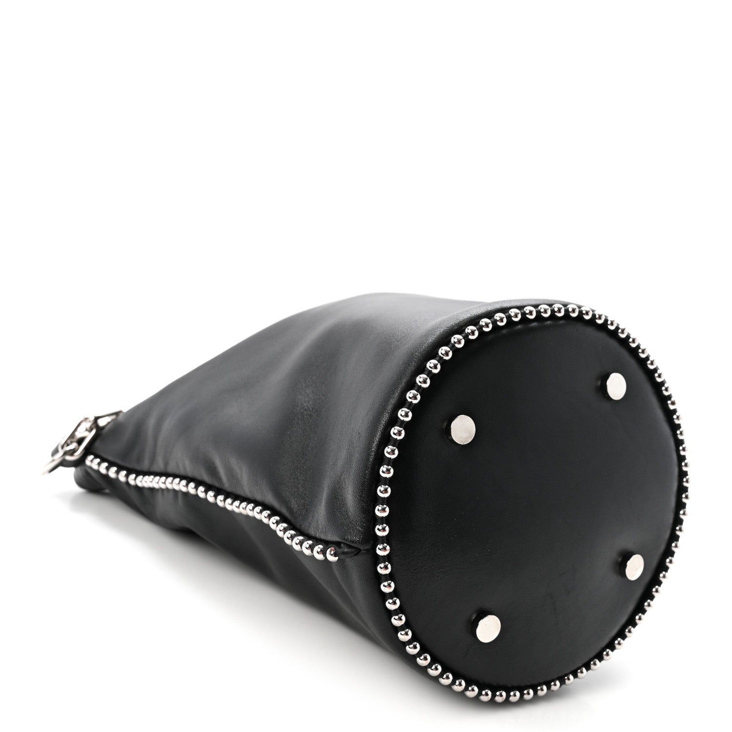 Alexander Wang Lambskin Attica Chain Dry Sack Bucket Bag Black 4 of 9