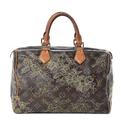 Louis Vuitton Monogram Dentelle Speedy 30 Gold 1 of 10