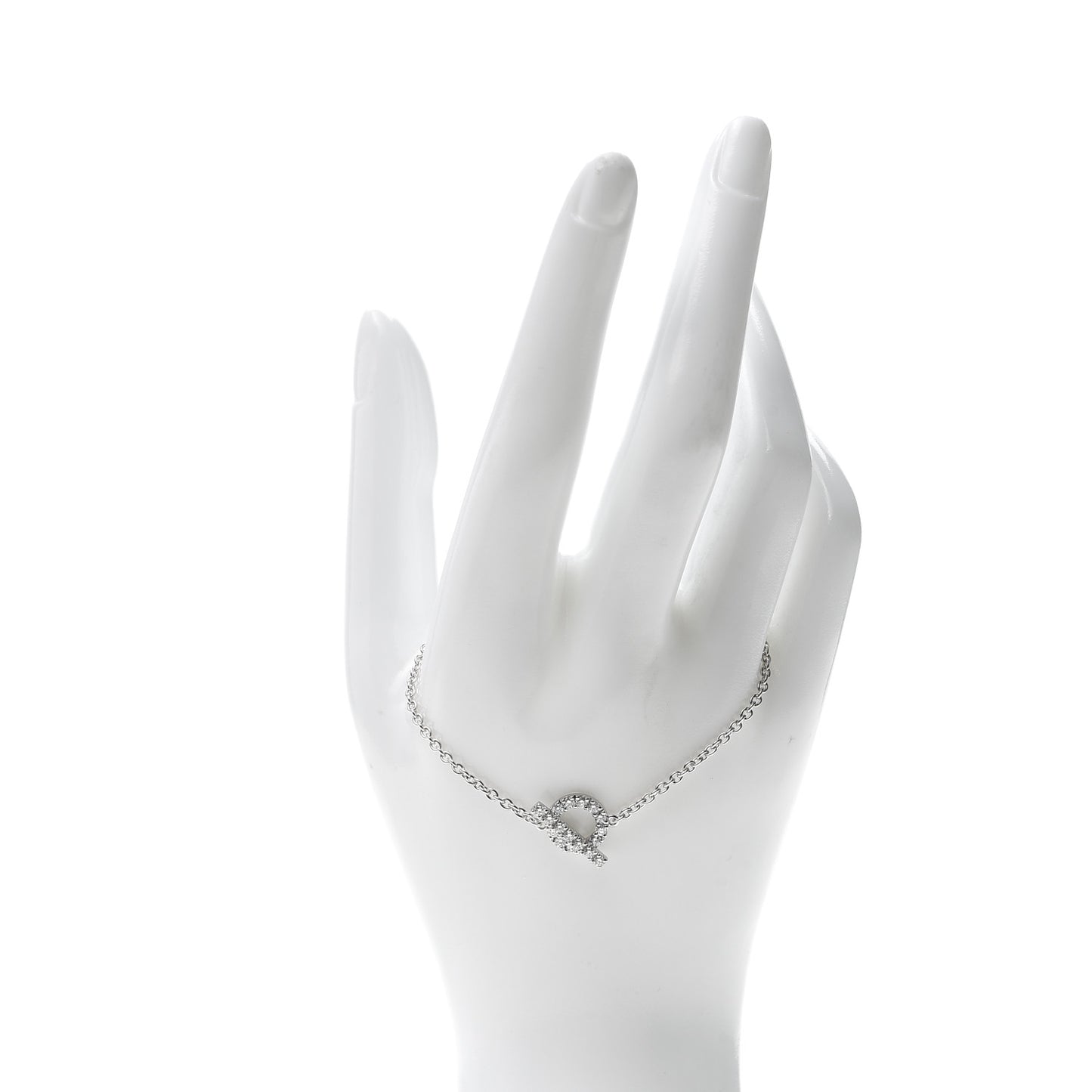 18K White Gold Diamond Finesse Bracelet ST