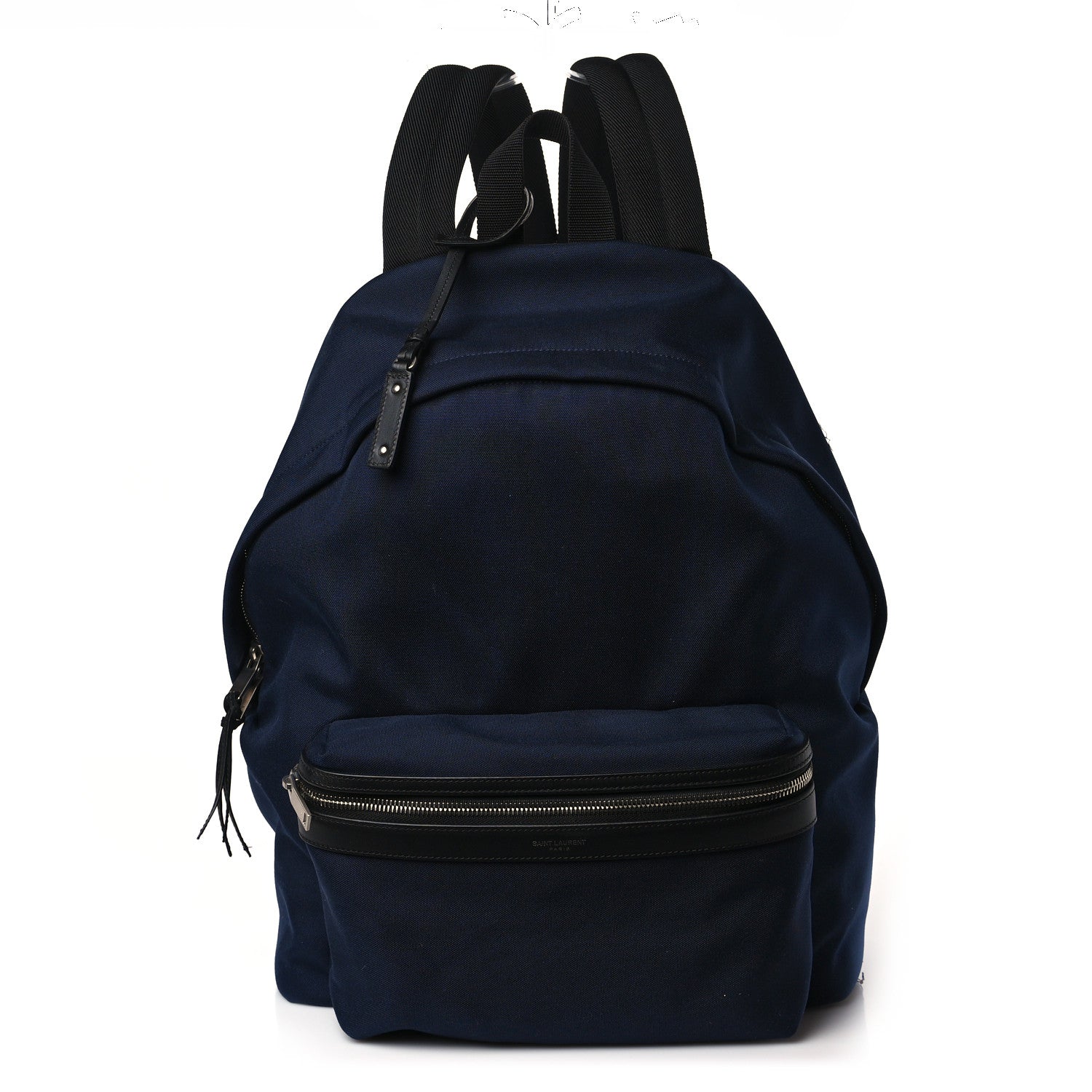 Saint Laurent Canvas City Backpack Navy 1 of 9