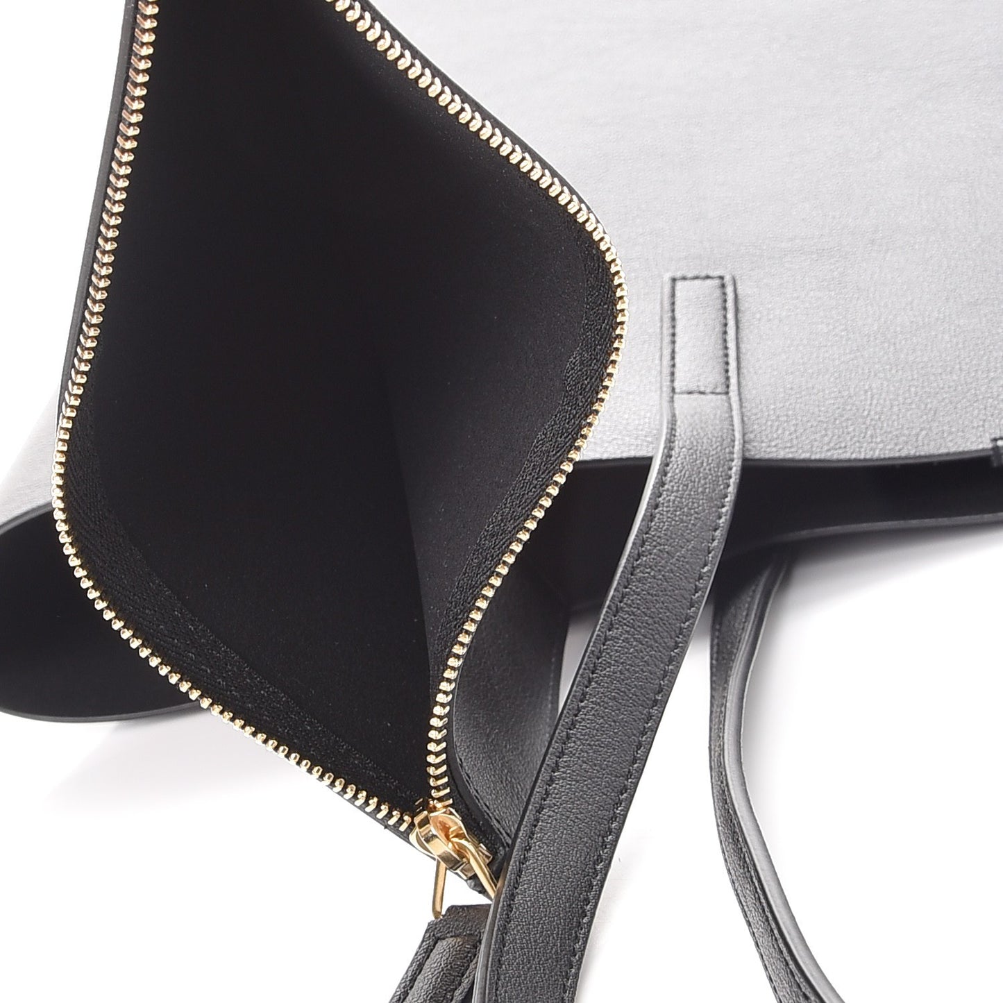Calfskin Large Shopping Tote Black