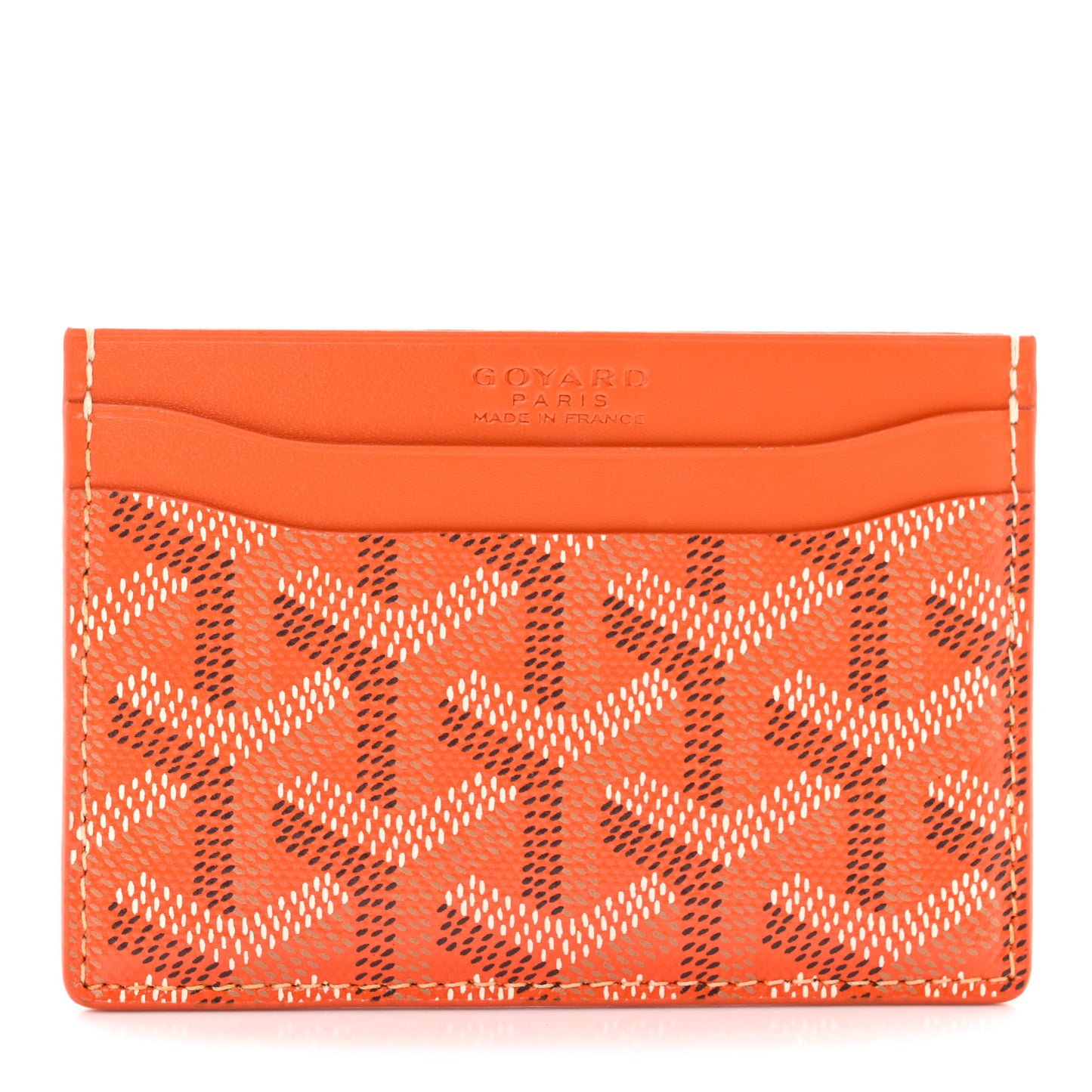 Goyardine Saint Sulpice Card Holder Orange