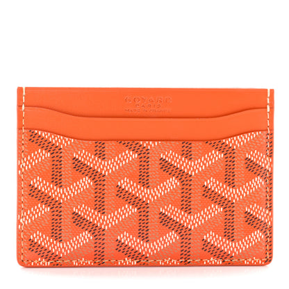 Goyard Goyardine Saint Sulpice Card Holder Orange 1 of 8