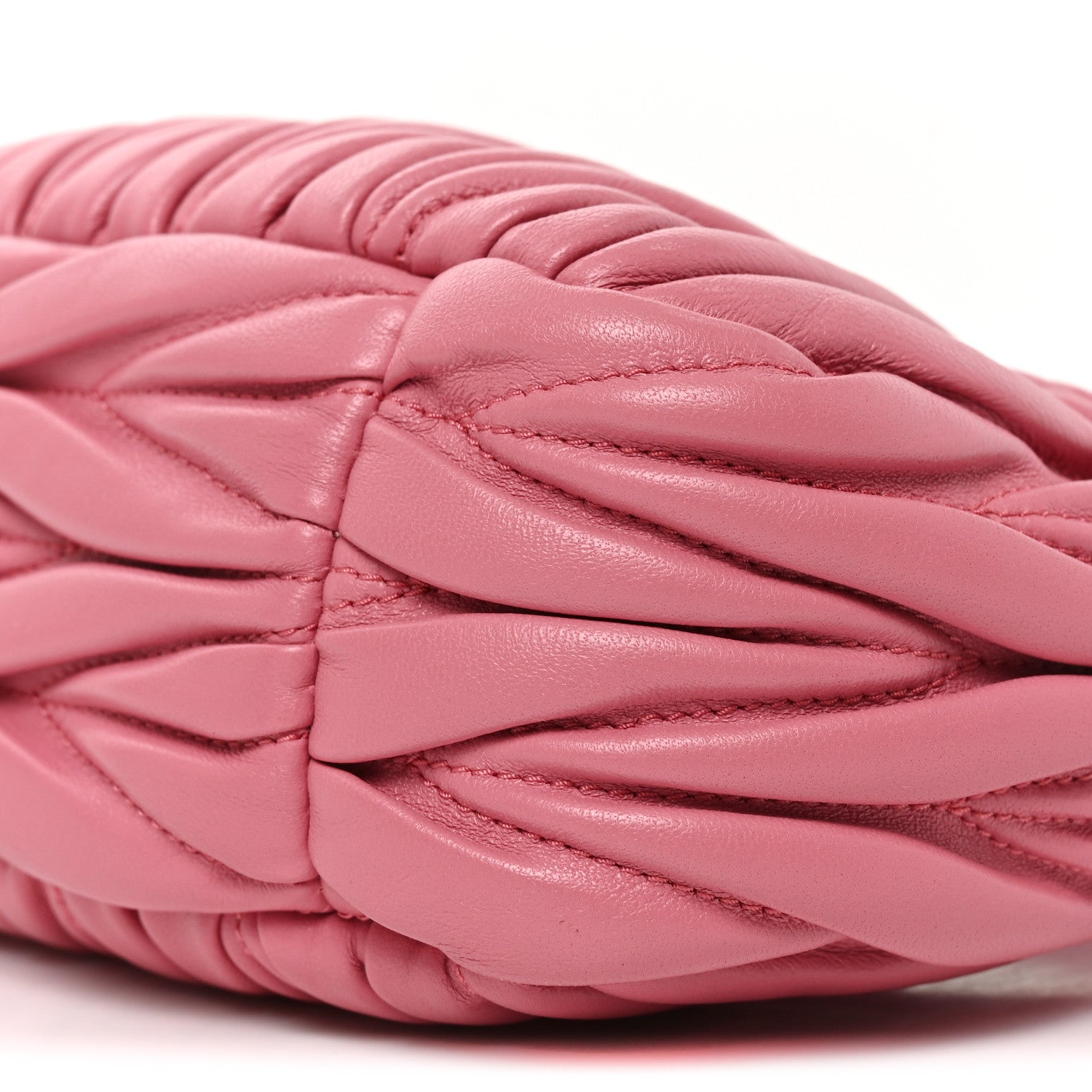 Miu Miu Nappa Matelasse Small Wander Hobo Pink 9 of 9