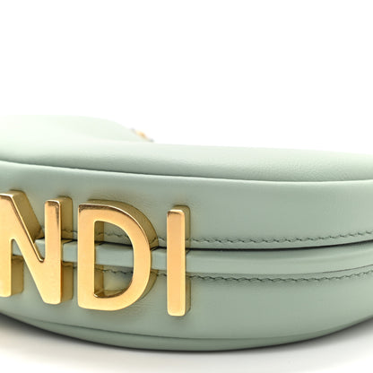 Fendi Vitello Grace New Matte Nano Fendigraphy Hobo Charm Menta 10 of 10
