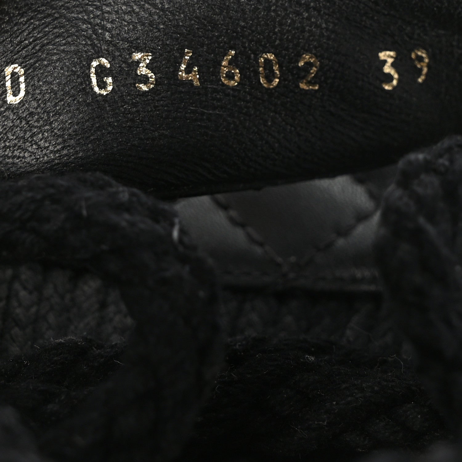 Chanel Cord Lambskin Quilted Logo Sandals 39 Black 6 of 8