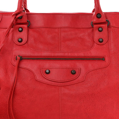 Balenciaga Agneau Classic Hardware Work Rouge Coquelicot 8 of 10
