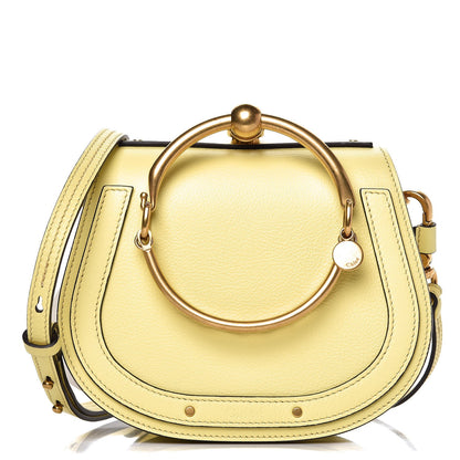 Chloe Calfskin Suede Small Nile Bracelet Bag Lemonade 1 of 7