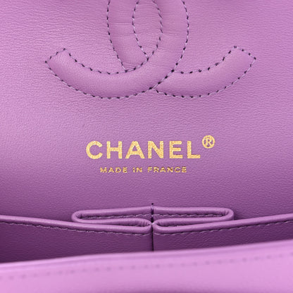 Chanel Caviar Quilted Small Double Flap Purple 6 of 11