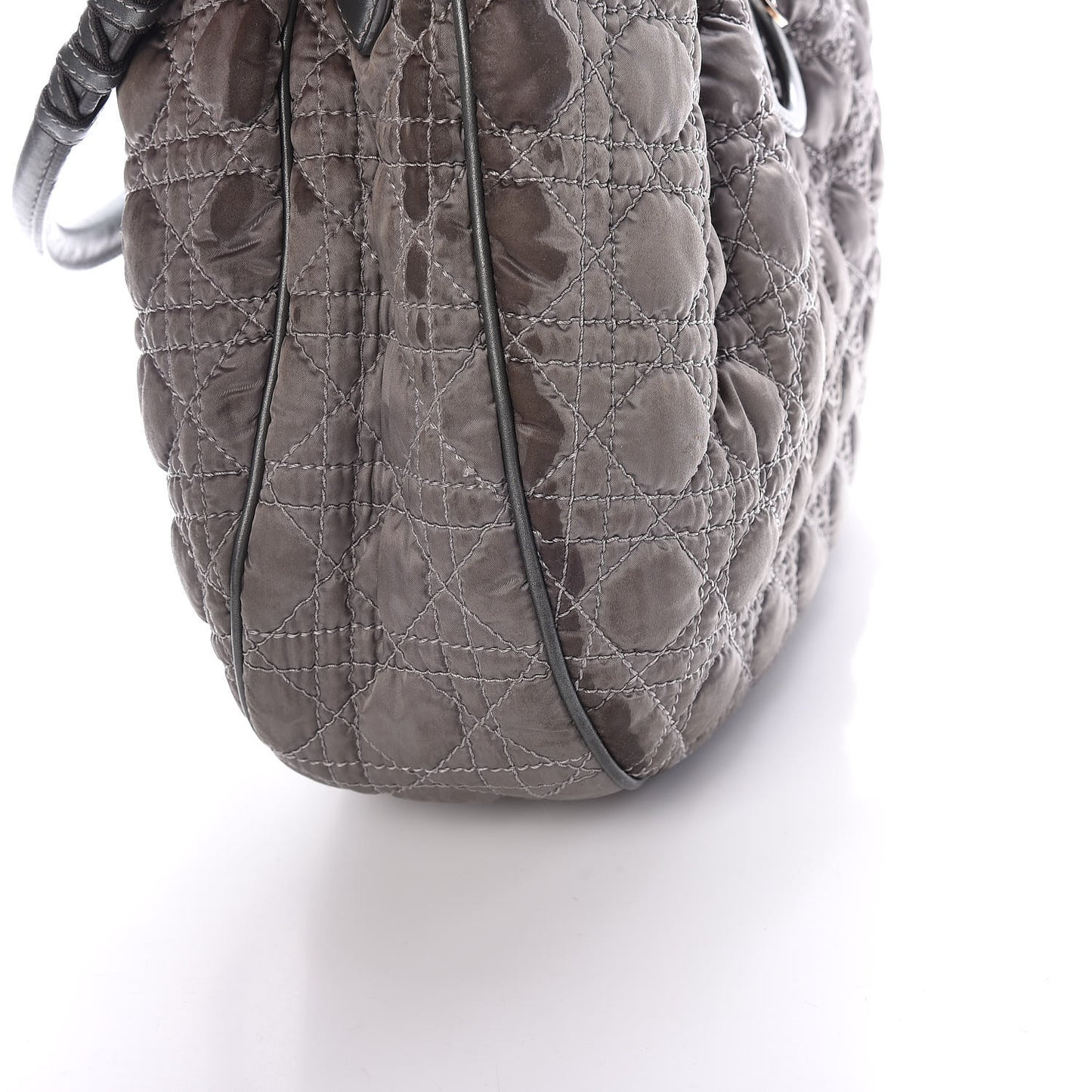 Nylon Cannage Tote Gray