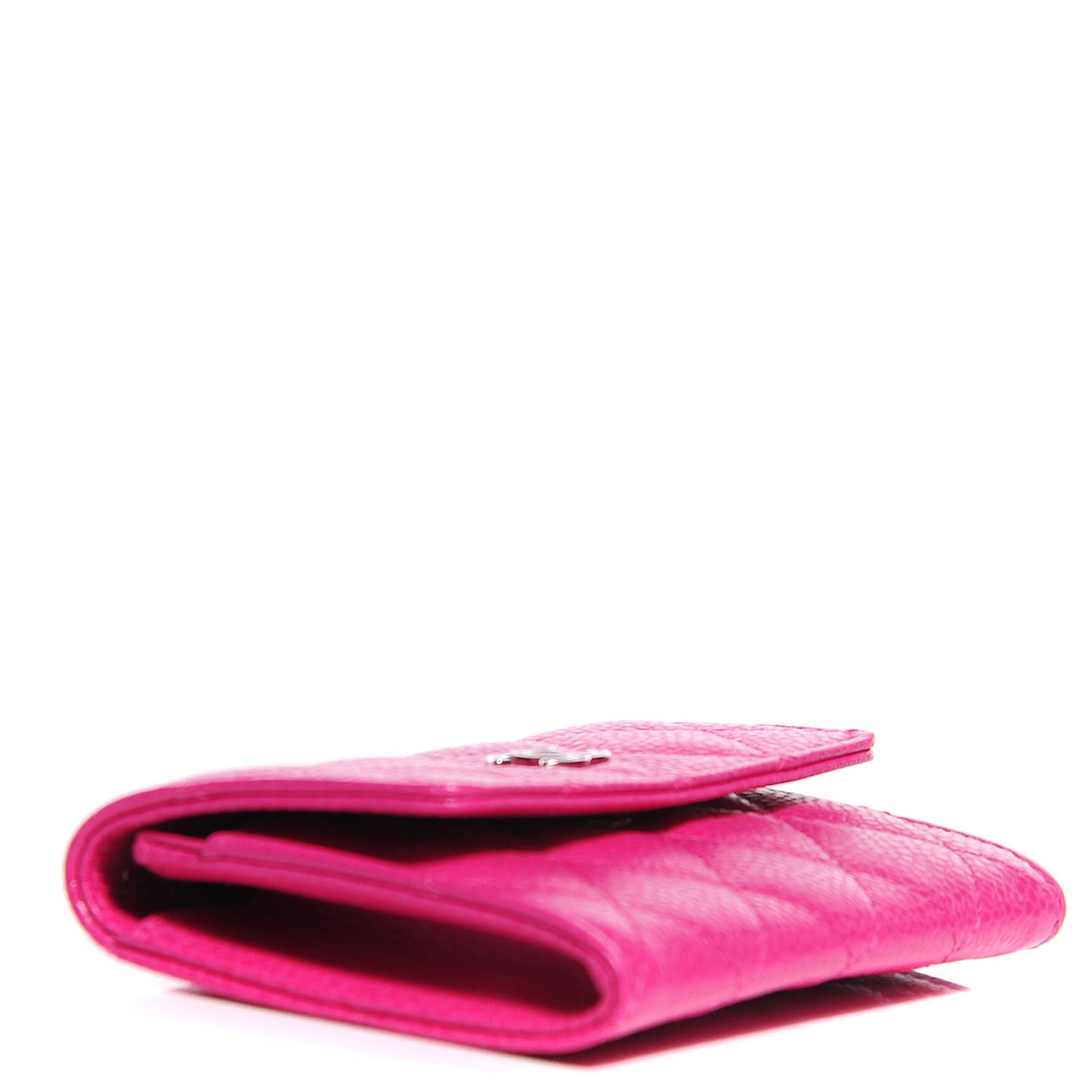 Chanel Caviar Quilted CC Card Holder Pink 4 of 9