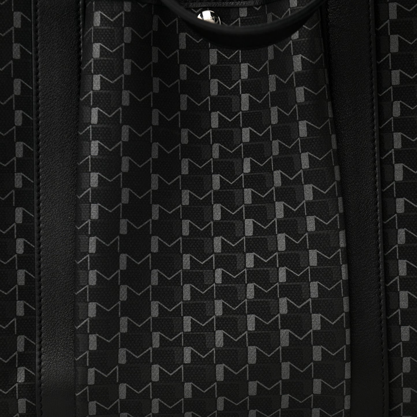 Calfskin Canvas 1920 Monogram Regate Tote Black