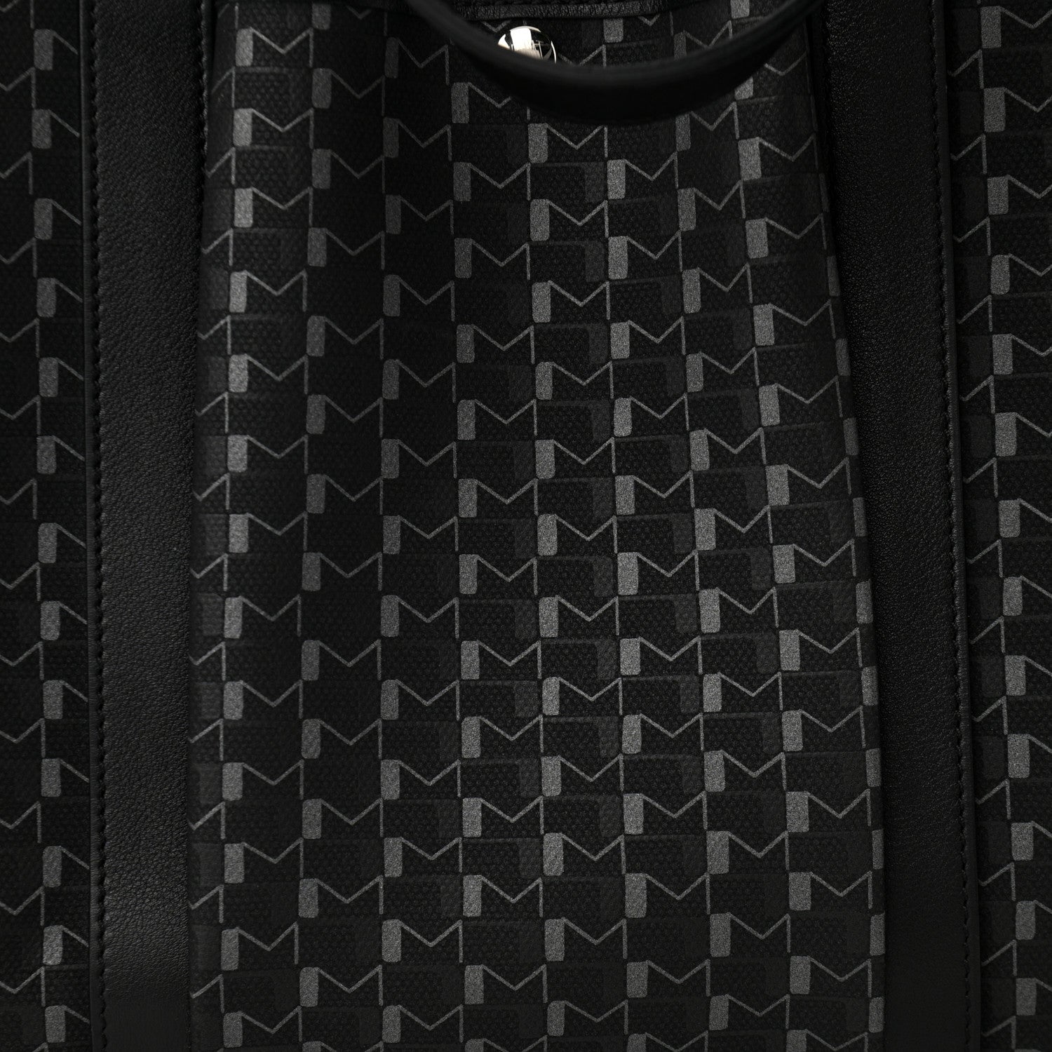 Moynat Calfskin Canvas 1920 Monogram Regate Tote Black 9 of 13
