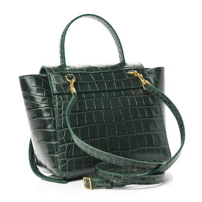 Celine Calfskin Crocodile Embossed Nano Belt Bag Amazone 3 of 10