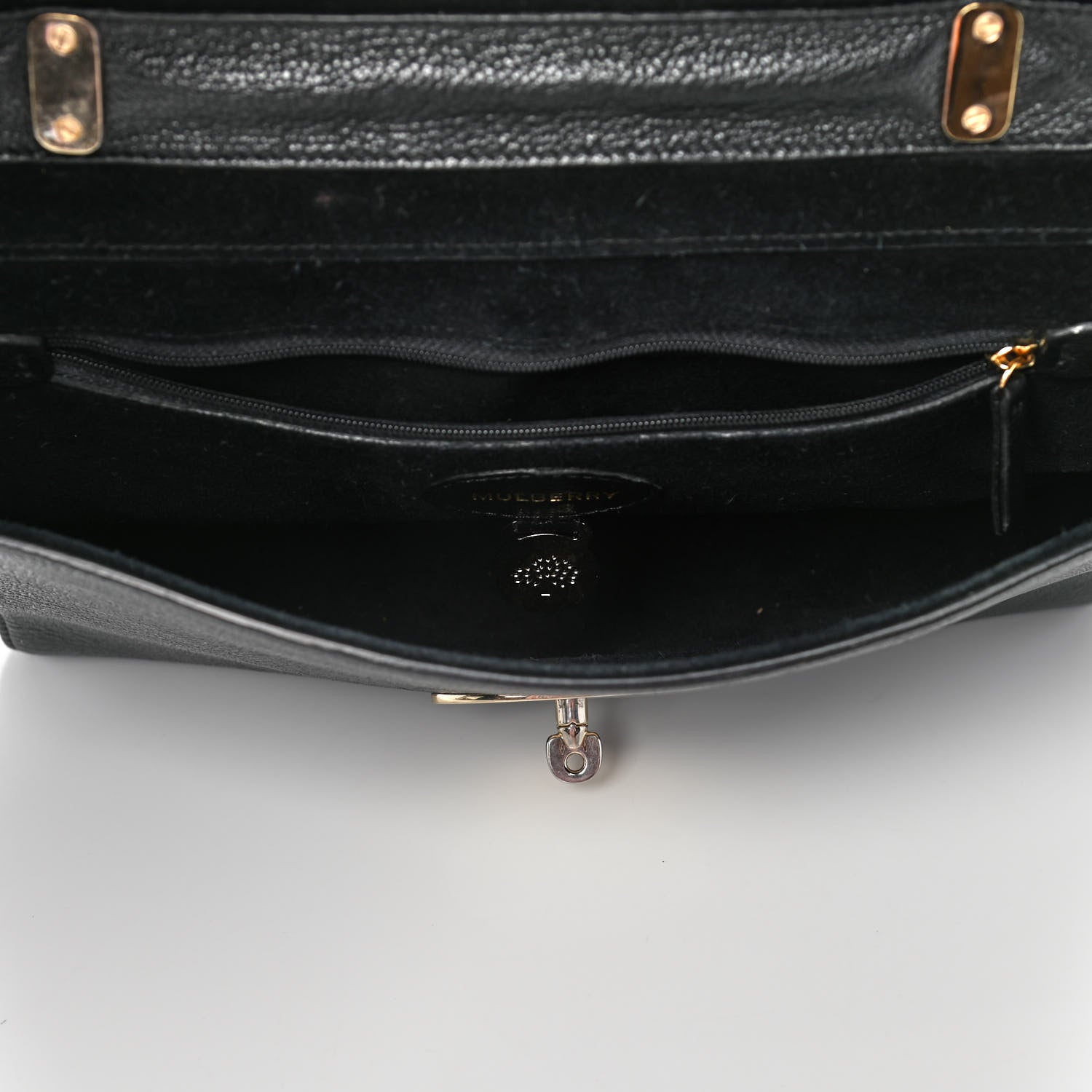 Mulberry Glossy Goatskin Medium Lily Black 5 of 11