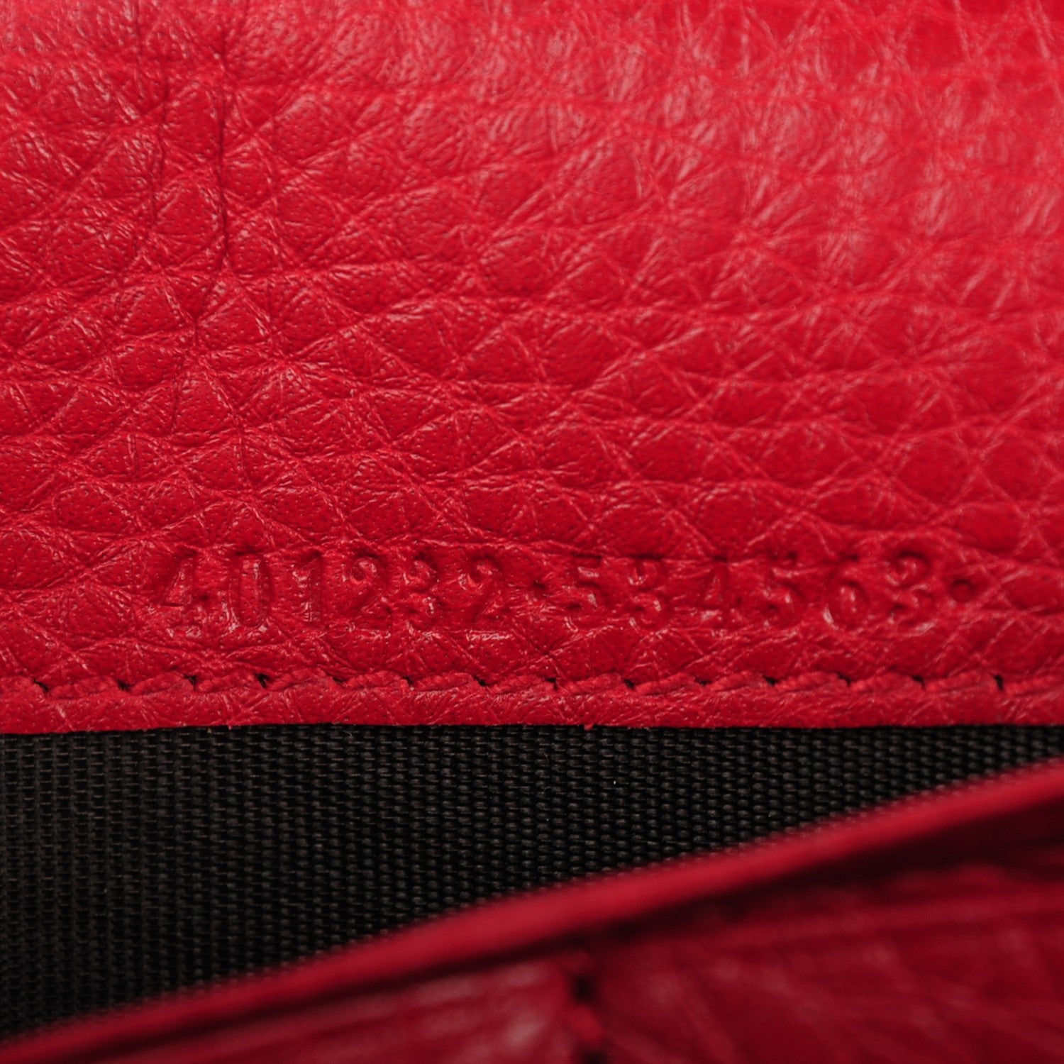 Gucci Calfskin GG Marmont Chain Wallet Vulcanic Red 7 of 7
