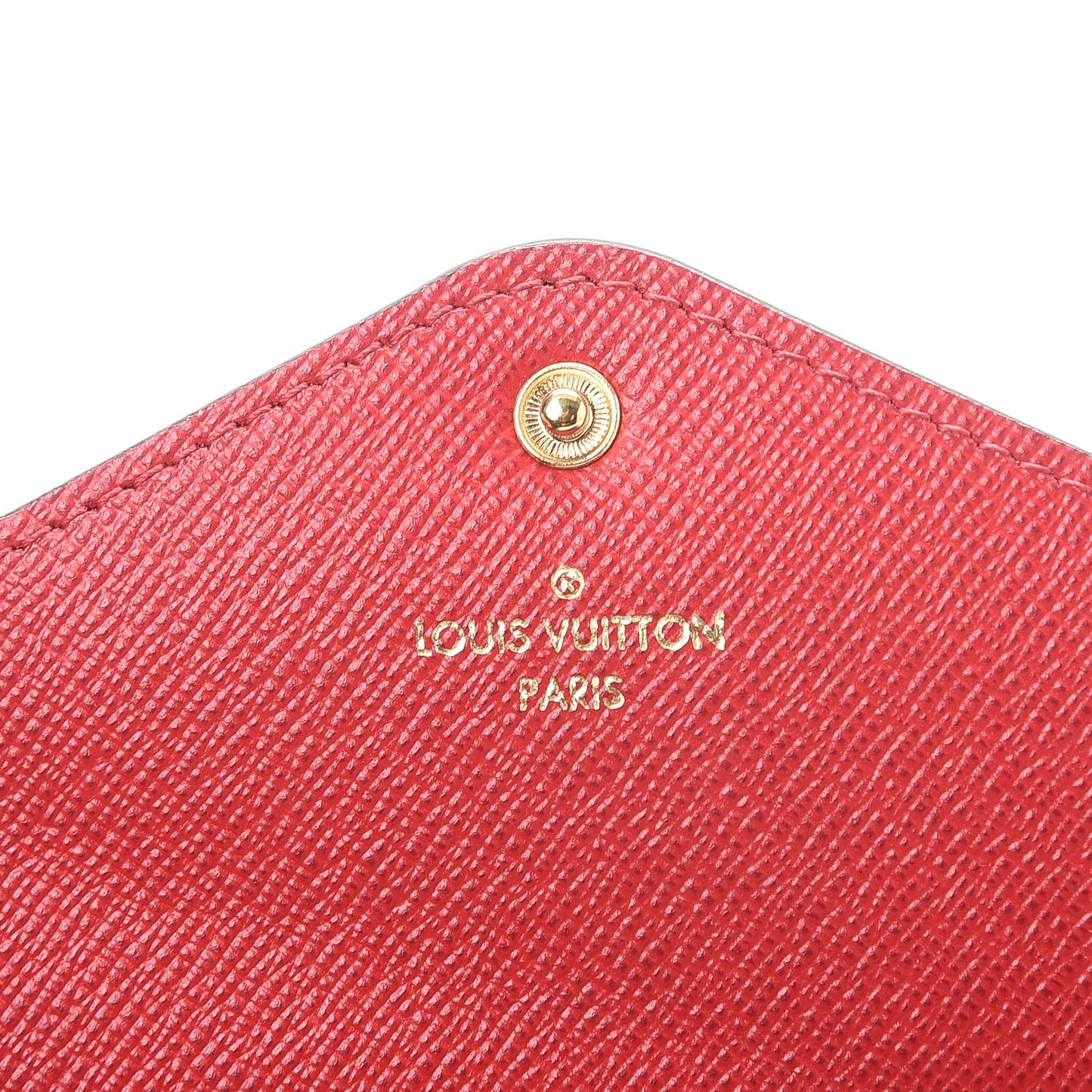 Damier Ebene Josephine Wallet Red