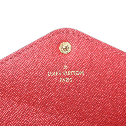 Louis Vuitton Damier Ebene Josephine Wallet Red 9 of 11