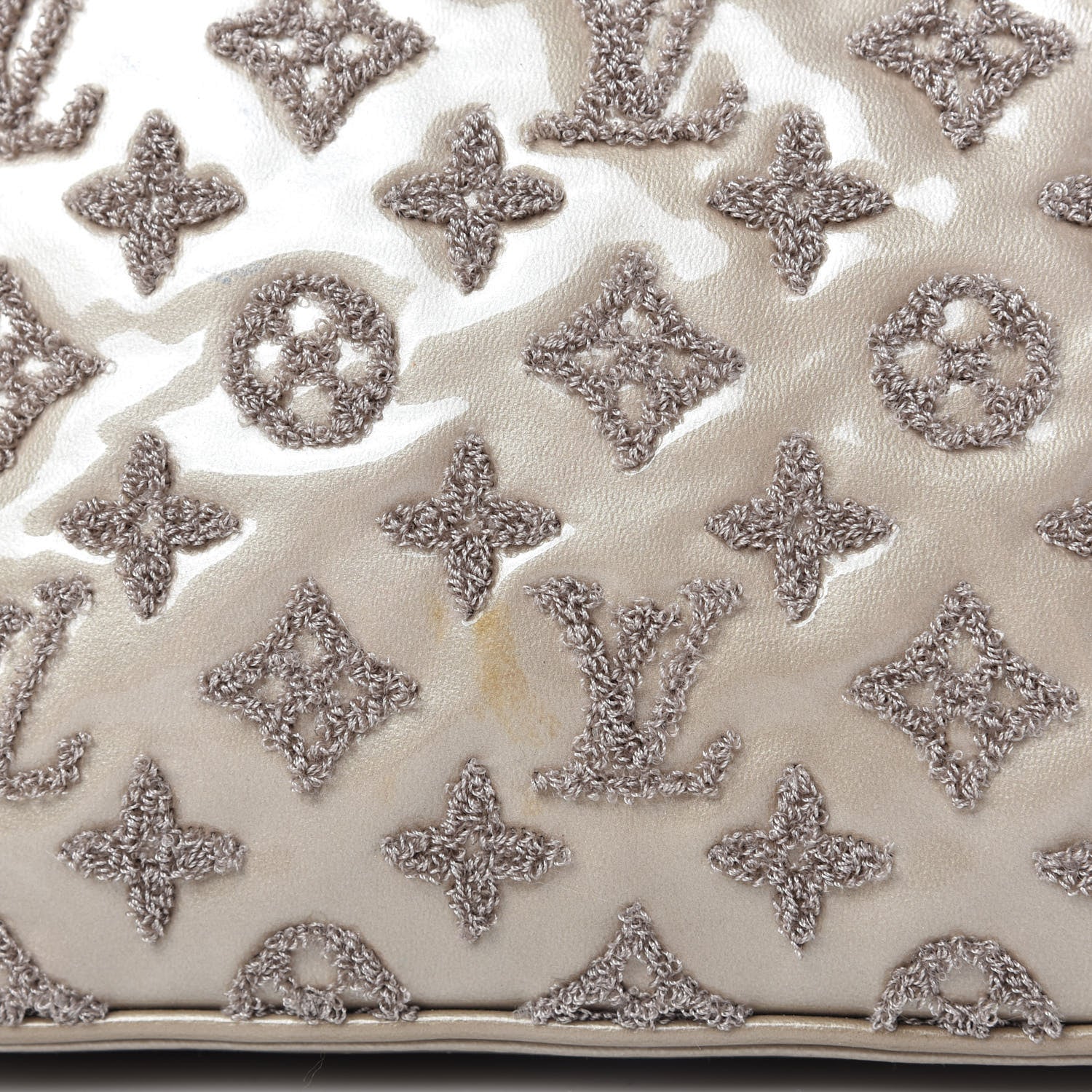 Louis Vuitton Patent Lambskin Fascination Lockit Gris 9 of 11