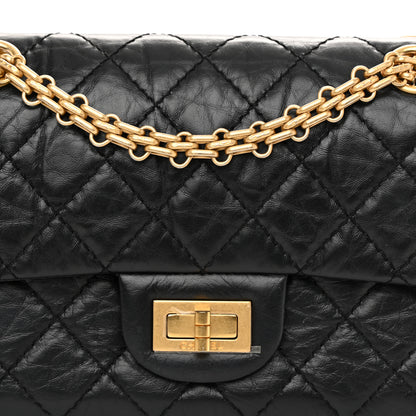 Chanel Aged Calfskin Quilted 2.55 Reissue Mini Flap Black 8 of 10