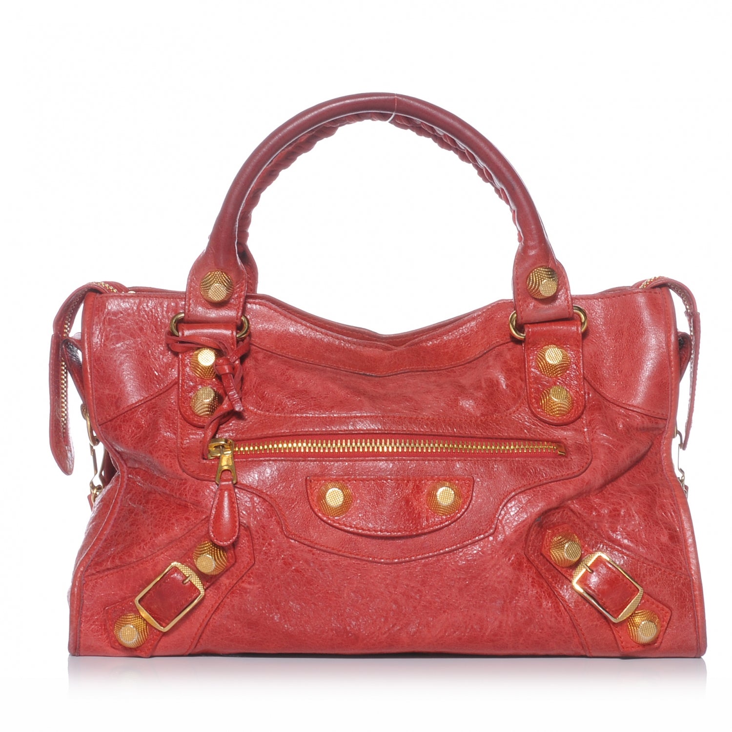 Balenciaga Chevre Giant 21 Gold Hardware City Rouge Vermillon 1 of 7