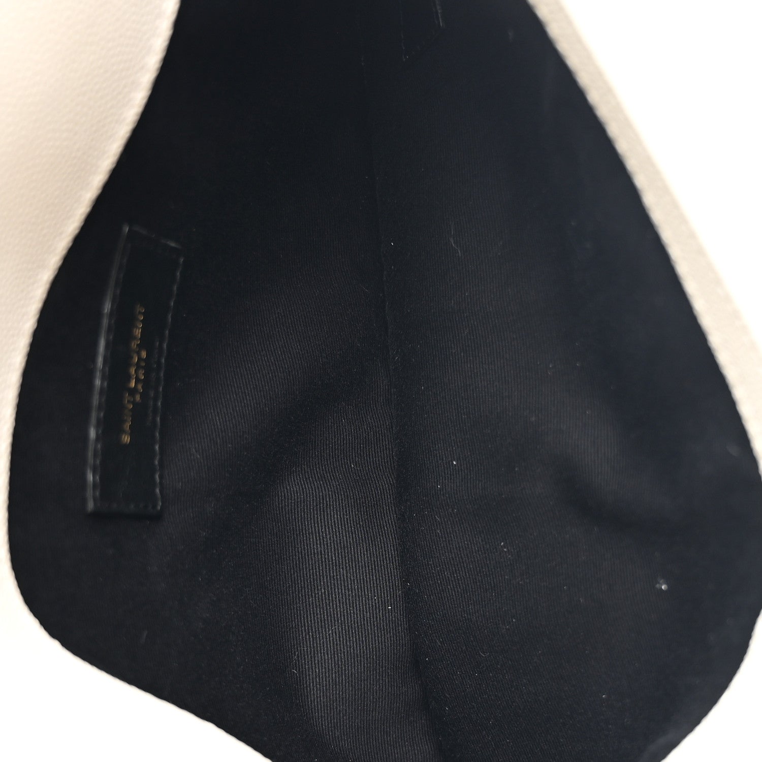 Saint Laurent Smooth Shiny Calfskin Uptown Pouch Crema Soft 5 of 8