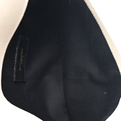 Saint Laurent Smooth Shiny Calfskin Uptown Pouch Crema Soft 5 of 8