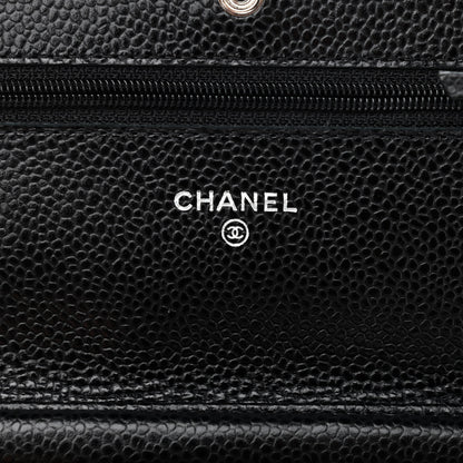 Chanel Caviar Quilted Wallet On Chain WOC Black 6 of 10