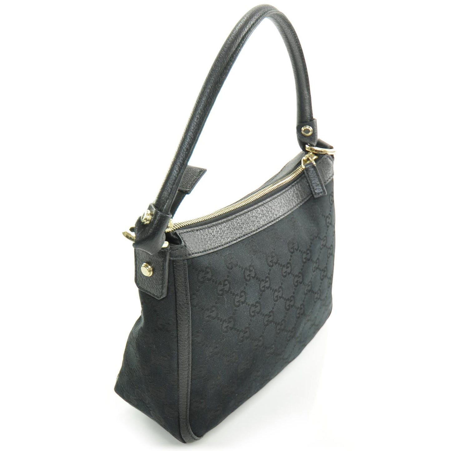 Monogram Abbey Shoulder Bag Black