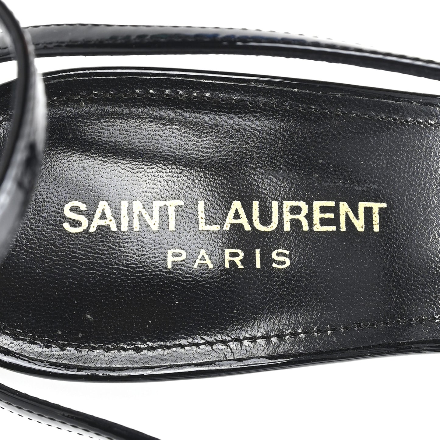 Patent Cassandra 100 Ankle Strap Sandals 39.5 Black