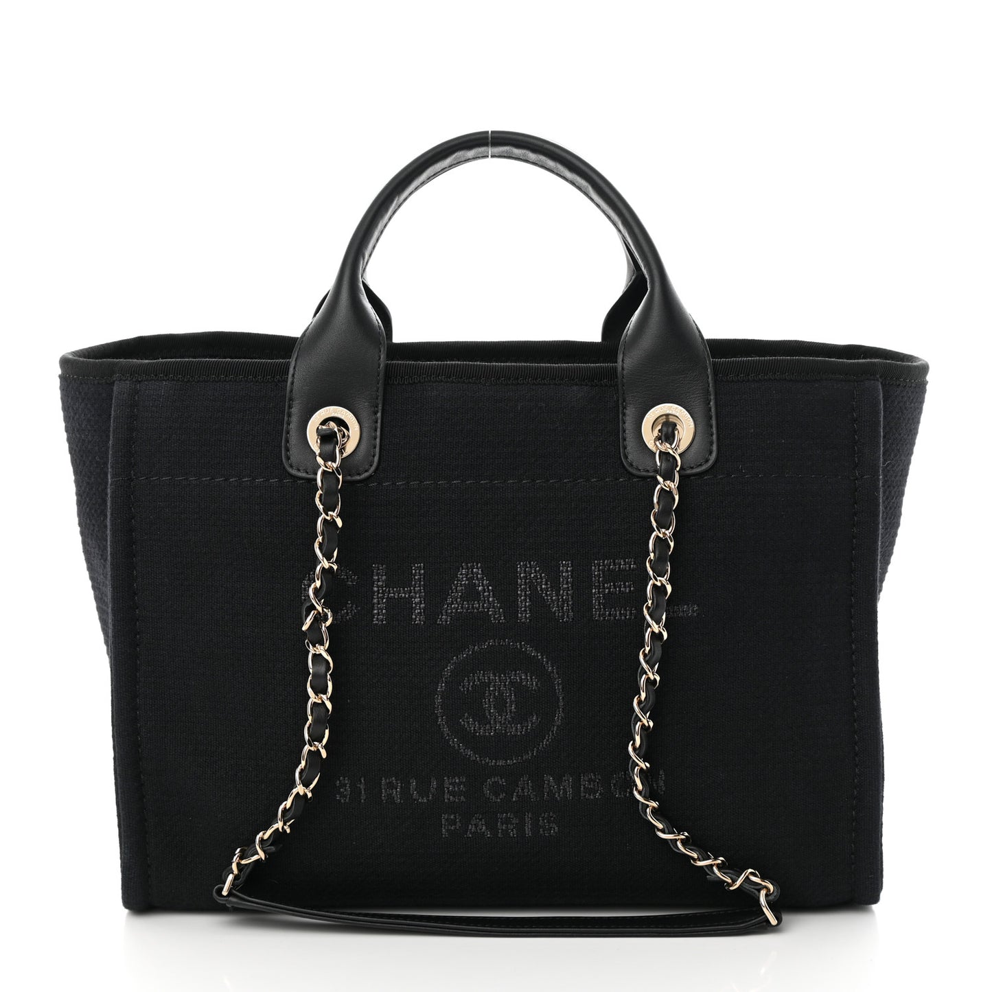 Mixed Fibers Small Deauville Tote Black