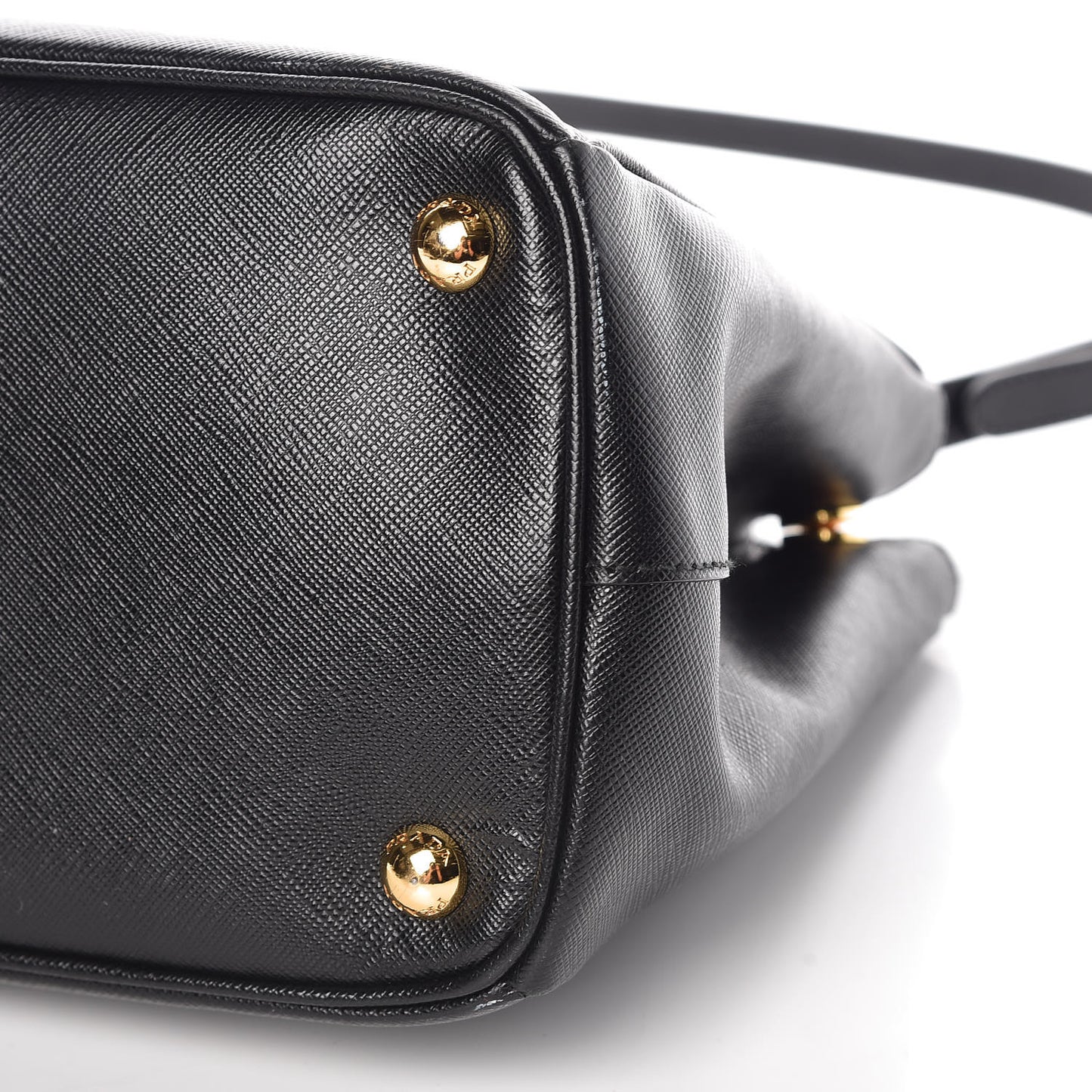 Saffiano Small Galleria Double Zip Tote Black