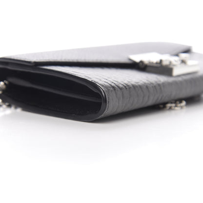 MCM Visetos Calfskin Large Patricia Wallet On Chain Black 7 of 9